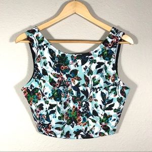 Forever 21 Floral crop top
